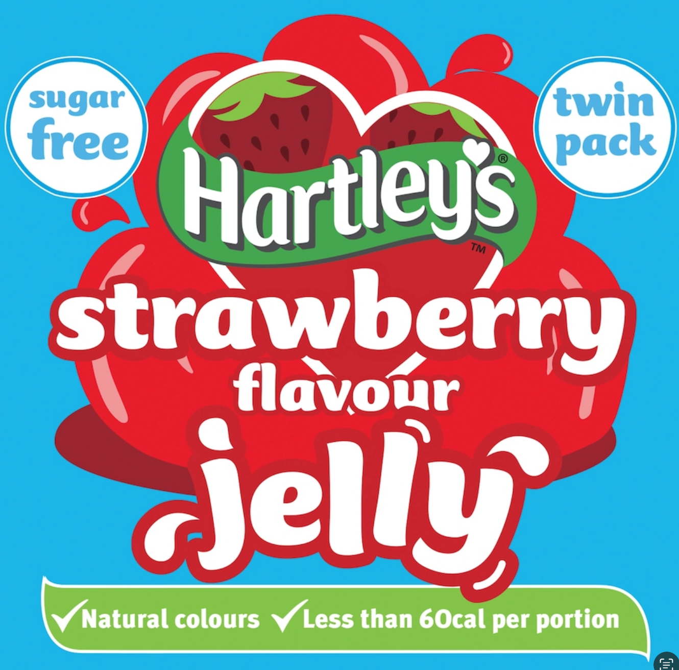 Hartleys Sugar & Dye Free Jello 23G Twin Pack