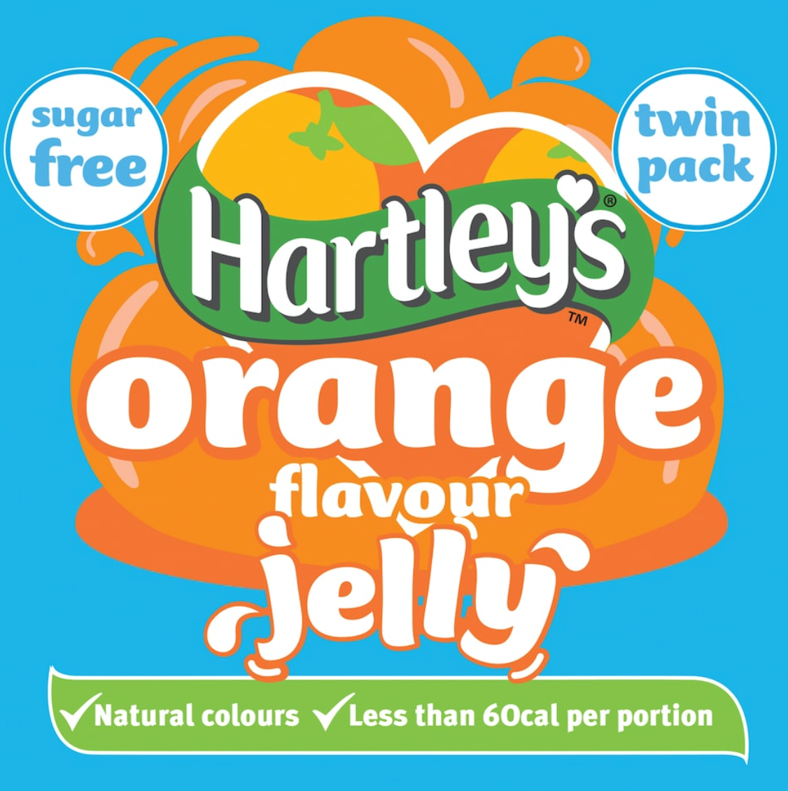 Hartleys Sugar & Dye Free Jello 23G Twin Pack