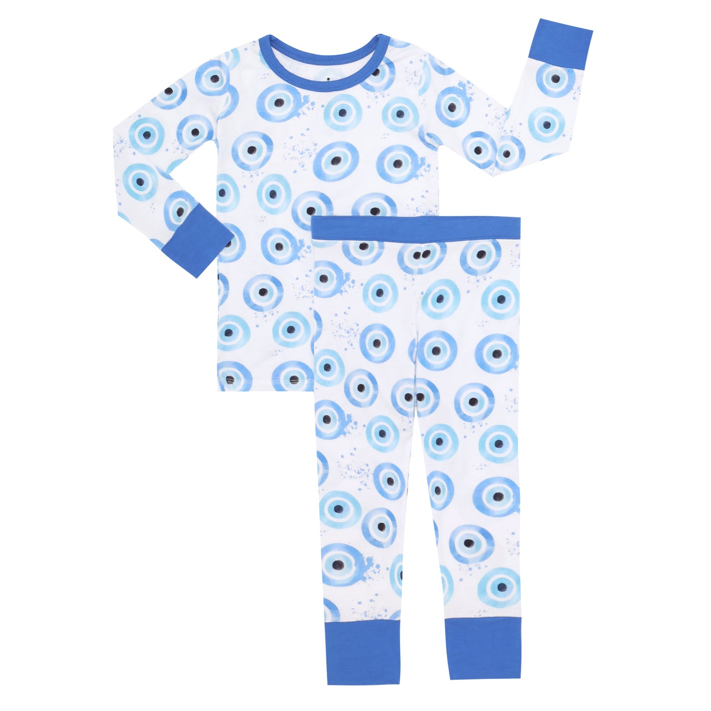 Greek Eye Two-Piece PJs - Long Set