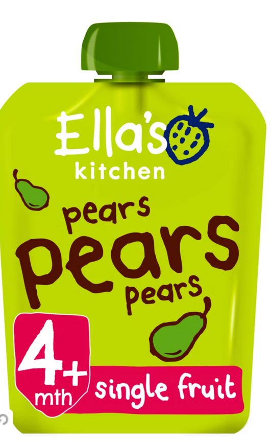 Ella's Kitchen Organic Pears First Tastes Baby Food Pouch 4+ Months 70g