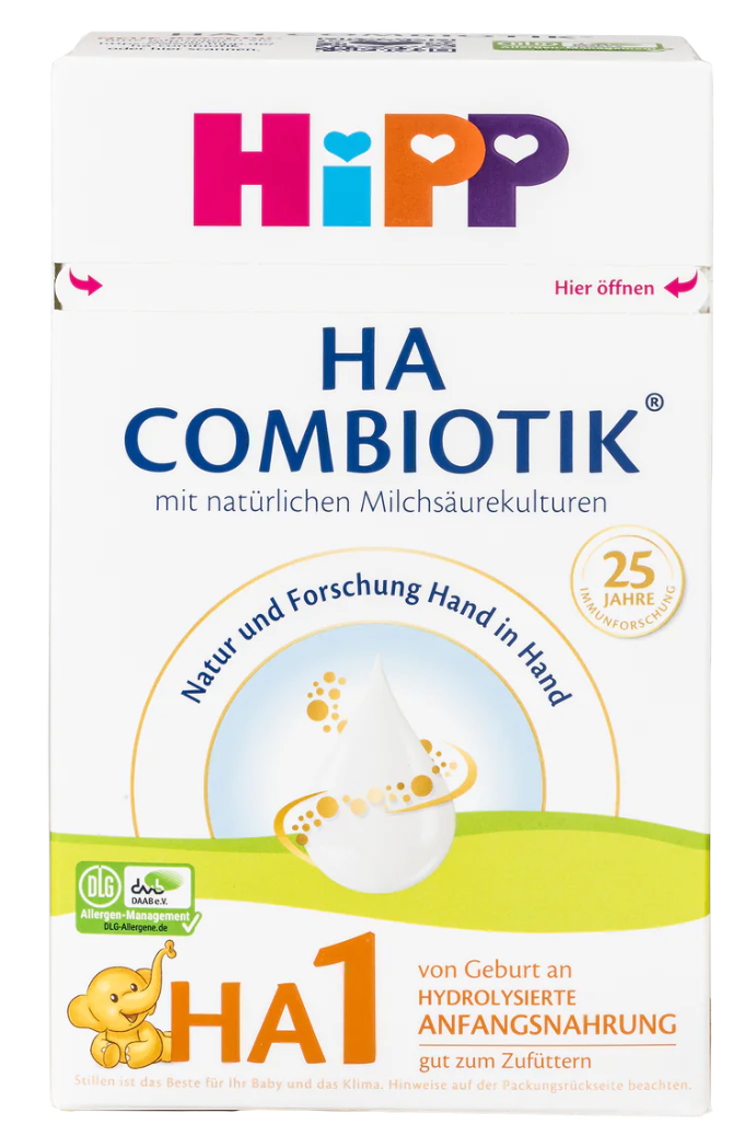 HiPP HA1 German Hypoallergenic Stage 1 Cow Milk Baby Formula