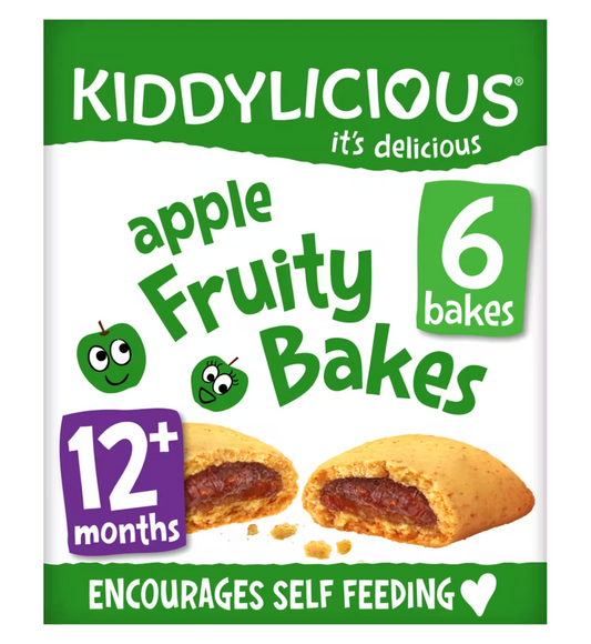 Kiddylicious Fruity Bakes - Apple. 12 months+, multipack