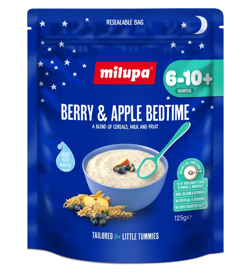 Milupa Berry & Apple Bedtime Porridge 6-10+ Months 125g