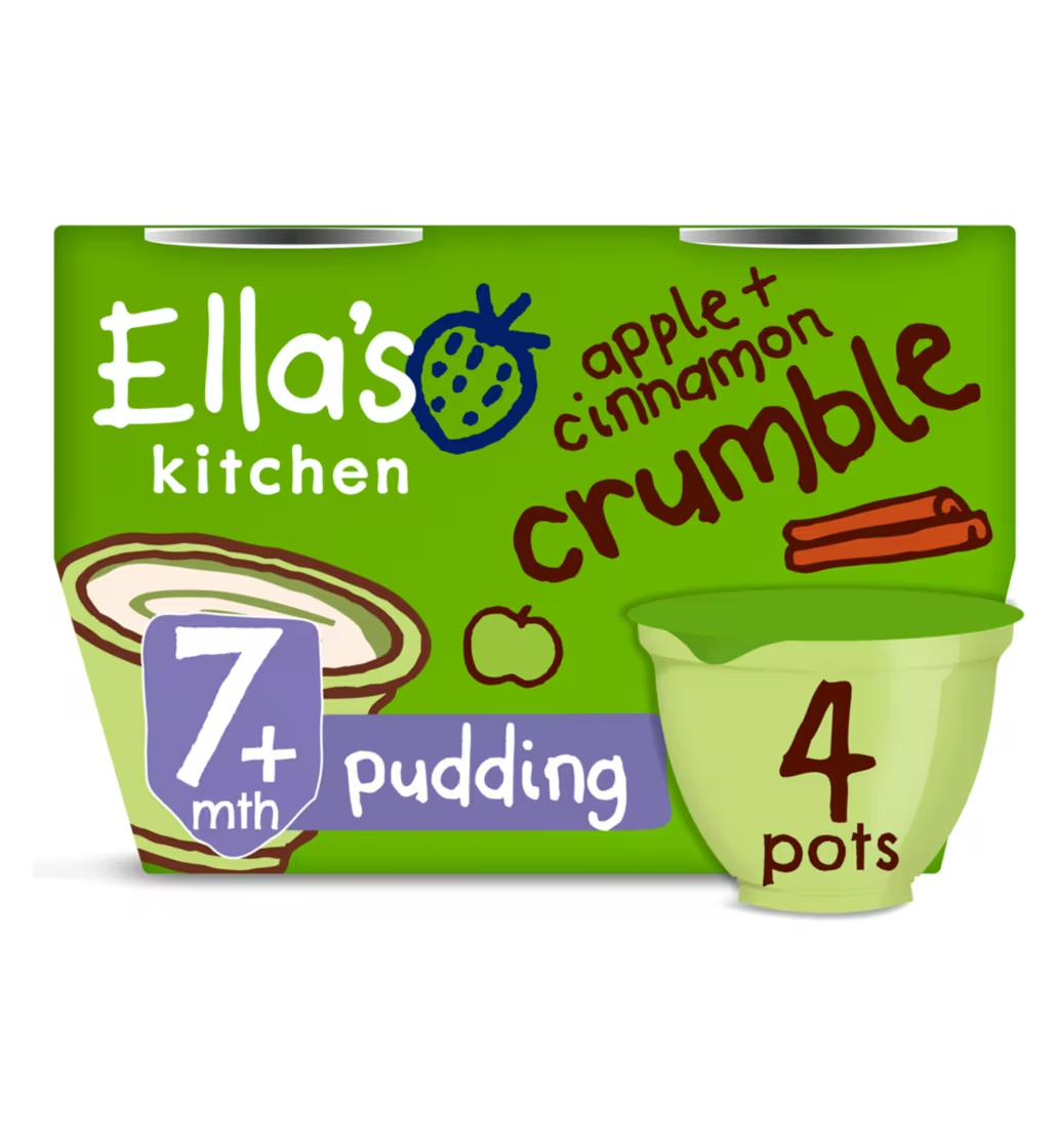 Ella's Kitchen Organic Pudding Multipack 7+ Months 4x80g - Various flavors.