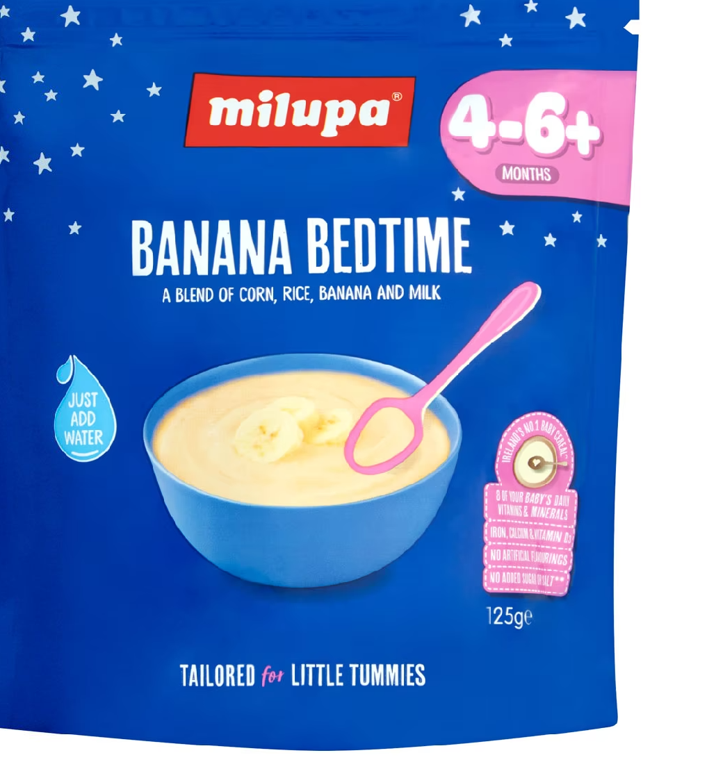 Milupa Banana Bedtime Baby Porridge 4-6+ Months 125g