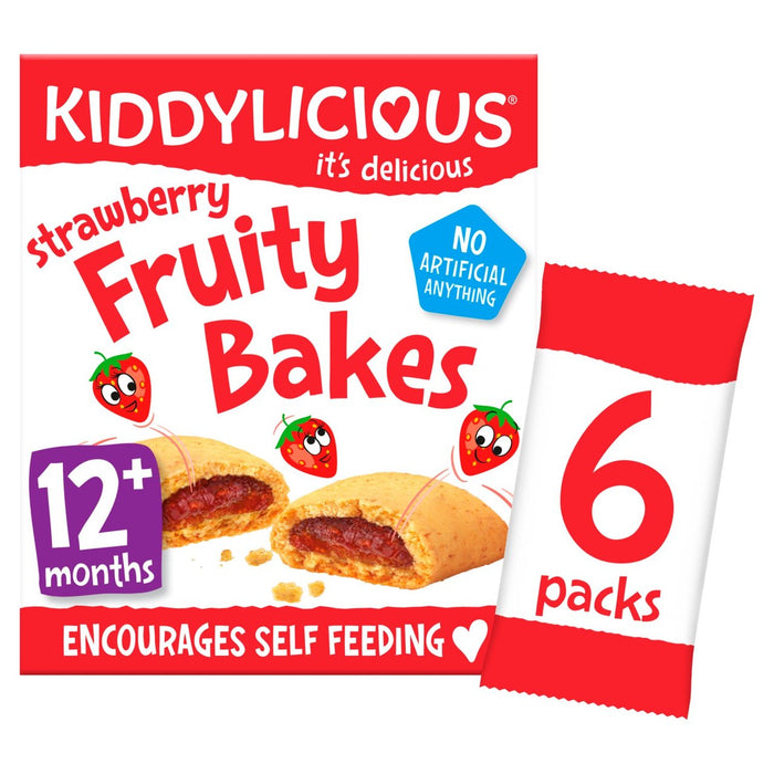 Kiddylicious Fruity Strawberry Bakes - 12 months+ multipack