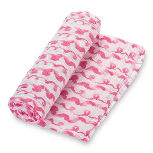On Wednesdays We Wear Pink 47" x 47" 100% Cotton Muslin Blanket