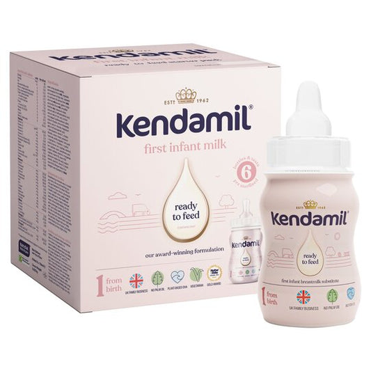 Kendamil First Infant Milk Ready To Feed Starter Pack 6 X 70Ml